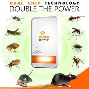 Ultrasonic Pest Repeller Plug in 2 Pack Repellent Control Get Rid of Mosquito