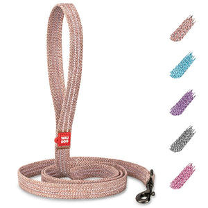 WAUDOG Recycled Cotton Dog Leash 6 Ft 10 Ft Eco Friendly Collar for Small Medium & Large Dogs Reflective Dog Leash for Medium Dogs Strong Leashes for Large Breed Dogs Puppy Leash for Small Dogs