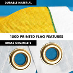 Load image into Gallery viewer, G128 Combo Pack: 6 Ft Tangle Free Spinning Flagpole (Black) &amp; South Dakota Flag 3x5 Ft Printed 150D Polyester, Brass Grommets (Flag Included) Aluminum Flag Pole