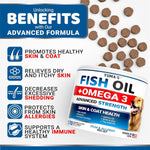 Load image into Gallery viewer, 2 Pack Omega 3 Fish Oil for Dogs Skin and Coat Supplement Dry Itchy Skin Relief
