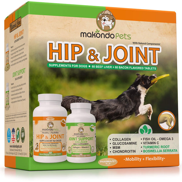 Hip and Joint Supplement for Dogs with Chondroitin Collagen for Dogs T