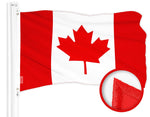 Load image into Gallery viewer, G128 Canada Canadian Flag  4x6 Ft  ToughWeave Series Embroidered 210D Polyester  Country Flag, Embroidered Design, Indoor/Outdoor, Vibrant Colors, Brass Grommets, High Quality
