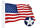 Load image into Gallery viewer, G128 3 PACK: USA American Flag 5x8FT Embroidered Spun Polyester