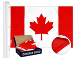 Load image into Gallery viewer, Canada Canadian Flag 5x8 FT Flag DoubleSided Embroidered Polyester By G128