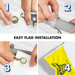 Load image into Gallery viewer, G128  6 Feet Tangle Free Spinning Flagpole (Silver) Gadsden Brass Grommets Printed 3x5 ft (Flag Included) Aluminum Flag Pole