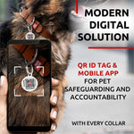 Load image into Gallery viewer, Brown Long Lasting Leather Dog Collar for Small and Medium Dogs 1215 inch Neck
