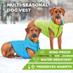 Load image into Gallery viewer, Lightweight Reversible Winter Dog Coat Size S Warm Water Resistant Windproof
