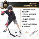 Load image into Gallery viewer, Shooting Pad for Puck Rebounder 30x60 inch Synthetic Ice Mat with Passer Compatibility Training Aid for Off Ice Shooting Passing and Stickhandling Skill Practices