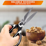 Load image into Gallery viewer, Kitchen Scissors All Purpose Heavy Duty Multifunctional Kitchen Shears for Food Heavy Duty with Ergonomic Handle &amp; Corrosion Resistant Blades Designed for Fish Nuts Vegetables &amp; Bottle Opening