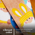 Load image into Gallery viewer, G128 Garden Flag Three Gnomes with Large Easter Egg 12x18 Burlap Fabric