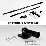 Load image into Gallery viewer, G128 Combo Pack: 6 Ft Tangle Free Aluminum Spinning Flagpole (Black) &amp; Come and Take It Rifle White Flag 3x5 Ft, Double ToughWeave Series Double Sided Embroidered 210D Polyester  Pole with Flag