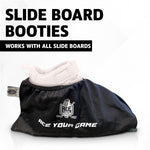 Load image into Gallery viewer, Slide Board Booties for Smooth Gliding (Reusable Washable)   Compatible with All Fitness Hockey Slideboards   Slip Over Shoe Design   One Size Fits All
