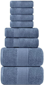 Load image into Gallery viewer, Resort Collection Soft Bath Towel Set 8 Pcs Luxury Hotel Plush Absorbent Cotton
