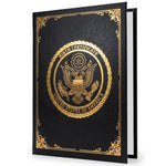 Load image into Gallery viewer, Birth Certificate Holder 8.5x11 Black Faux Leather Document Protector for Records Letter Size Durable Birth Certificate Document Holder Sleeve Protective Keepsake Folder with Gold Foil Cover