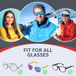 Load image into Gallery viewer, SIGONNA Glasses Strap Eyeglass Holder Band  No Tail Sunglasses Strap Sports for Men Women Adjustable Eyeglasses Strap Lanyard  Anti Slip Eye Glasses Holders Around Neck Head 2 Pcs
