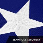 Load image into Gallery viewer, G128 2 Pack: Betsy Ross Flag  5x8 Ft  ToughWeave Series Embroidered 300D Polyester  Historical Flag, Embroidered Design, Indoor/Outdoor, Brass Grommets