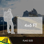 Load image into Gallery viewer, Gadsden Don't Tread on Me Flag 4x6FT 5Pack Doublesided Embroidered Polyester By G128