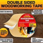 Load image into Gallery viewer, Double Sided Woodworking Tape 3 Inch x 120 Ft Wood Crafter Sticky Tool Two Side Adhesive for Router Templates Removable &amp; Residue Free