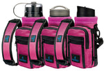 Load image into Gallery viewer, Water Bottle Holder Pink Bottle Carrier Cooler w Adjustable Shoulder Strap
