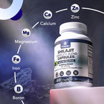 Load image into Gallery viewer, Pure Himalayan Shilajit for Men   Boost Stamina &amp; Athleticism Support Metabolism &amp; Energy  10000mg Shilajit Ashwagandha Supplements   Irish Sea Moss Tongkat Ali PQQ &amp; More   60 Shilajit Capsules