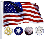 Load image into Gallery viewer, G128 American Flag  8x12 feet  Heavy Duty Spun Polyester 220GSM Embroidered Stars, Sewn Stripes, Tough, Durable, Indoor/Outdoor, Vibrant Colors, Brass Grommets, Premium US USA Flag