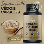 Load image into Gallery viewer, Psyllium Husk Capsules All Natural Fiber Supplement 750 mg 250 Capsules Vegan
