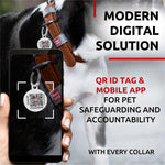 Load image into Gallery viewer, Brown Long Lasting Leather Dog Collar for Small Dogs Adjustable 1114 in Neck
