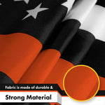 Load image into Gallery viewer, Thin Orange Line American Flag 3x5 Ft 5Pack Printed 150D Polyester By G128