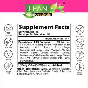Weight Loss Keto Raspberry Ketone Drops 60 ml Appetite Suppressant Fat Burner Diet Energy Supplement Metabolism Booster That Work for Belly for Men and Women Slim Faster Than Gummy Pill Capsule Tea