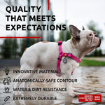 Load image into Gallery viewer, Waterproof Dog Harness Adjustable 20–32 in Metal Clasp &amp; QR Tag Pink