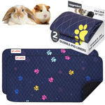 Load image into Gallery viewer, Washable Guinea Pig Cage Liners for C&amp;C 2x4 Fast Drying Leakproof 57 x28 inch Absorbent Rabbit Bedding for Indoor Non Slip Mat for Under Dog Crate &amp; Floor Waterproof Puppy Pads &amp; Blankets