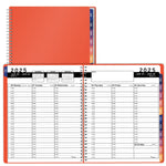 Load image into Gallery viewer, 2025 Appointment Book Planner 6.5x8.5 inch Peach Color Large Tabbed Daily
