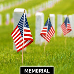 Load image into Gallery viewer, G128 24 Pack Handheld American USA Stick Flags  12x18 In  Printed 150D Polyester, Country Flag, Solid Wooden Stick, Spear Gold Tip, Great for Patriotic Decorations