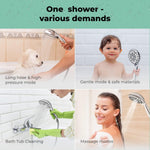Load image into Gallery viewer, High Pressure 6 Settings Shower Head with Handheld Detachable Set Chrome Finish
