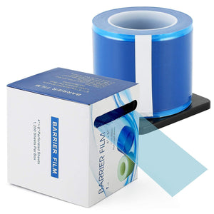 Universal Barrier Film 4x6 inch Roll of 1200 Disposable Adhesive Blue Tape w Box