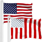 Load image into Gallery viewer, G128 Combo Pack: American USA Flag 3x5 Ft &amp; Civil Peace USA Flag 3x5 Ft  Both LiteWeave Pro Series Printed 150D Polyester, Brass Grommets