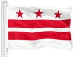 Load image into Gallery viewer, G128 Combo Pack: USA American Flag 3x5 Ft 150D Printed Stars &amp;Washington DC Flag 3x5 Ft 150D Printed