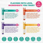 Load image into Gallery viewer, Creamy Lickable Cat Treats Wet Squeeze Tubes 20 Sticks Tuna Mix Liquid Cat Snacks Urinary Care Multivitamin Treats for Cats &amp; Small Dogs Lick Up