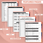 Load image into Gallery viewer, 2026 Appointment Book Planner 6.5 x 8.5 inch Large Peach Tabbed Daily Hourly Weekly Planner Schedule Book 30 Minute time Slots Business &amp; Personal Planner Jan 2026 Dec 2026