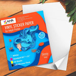 Load image into Gallery viewer, Printable Vinyl Sticker Paper Waterproof Decal Paper for Inkjet Printer 50 Sheet
