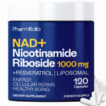 Load image into Gallery viewer, NAD Capsules Resveratrol Liposomal Nicotinamide Riboside Quercetin Vitamin B3 NAD Supplement for Women and Men Anti Aging Boost Focus and Energy Cell Regeneration Supplement 120 Capsules