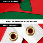 Load image into Gallery viewer, G128 Combo Pack: 6 Feet Tangle Free Spinning Flagpole (Silver) Morocco Moroccan Flag 3x5 ft Printed 150D Brass Grommets (Flag Included) Aluminum Flag Pole