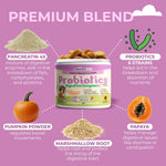 Load image into Gallery viewer, Probiotics for Dogs 120 Dog Probiotics Chews Digestive Enzymes &amp; Pumpkin Support Gut Health Gas Diarrhea &amp; Constipation Relief Itchy Skin Yeast Balance Allergies Pet Advanced Supplements