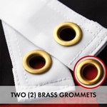 Load image into Gallery viewer, G128 Thin Red Line Flag Embroidered 2.5x4 FT 5Pack Heavy Duty 220GSM Tough Spun Polyester U.S. American Flag Brass Grommets Honoring Fire Fighters and EMTs Black White and Red US Flag