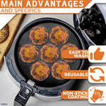 Load image into Gallery viewer, Silicone Muffin Pan   Silicone Cupcake Molds for Baking Egg Bites Mold Nonstick 7 Cups Air Fryer Muffin Pan for Baking Egg Bite Tart Mini Cupcake Chocolate and Quiche  Reusable Dishwasher Safe
