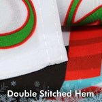 Load image into Gallery viewer, G128  Christmas Garden Flag, Christmas and Winter Themed Decorations  Merry Christmas Penguin with Candy Cane,   12x18 Inch  Printed 150D Polyester  Rustic Holiday Seasonal Outdoor Flag