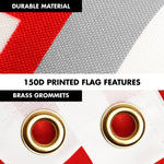 Load image into Gallery viewer, G128 Combo Pack: 6 Ft Tangle Free Aluminum Spinning Flagpole (White) &amp; Canada Canadian The Great White North Flag 3x5 Ft, LiteWeave Pro Series Printed 150D Polyester  Pole with Flag Included