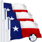 Load image into Gallery viewer, Texas TX State Flag 3x5 Ft 3Pack Embroidered Spun Polyester By G128