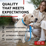 Load image into Gallery viewer, Waterproof Dog Collar Adjustable 14–23 in Neck x 1 in Wide Buckle &amp; QR Tag Blue