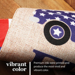 Load image into Gallery viewer, G128 Garden Flag Land of the Free American Truck  12x18 Inch  Printed Burlap Polyester  Patriotic Decoration